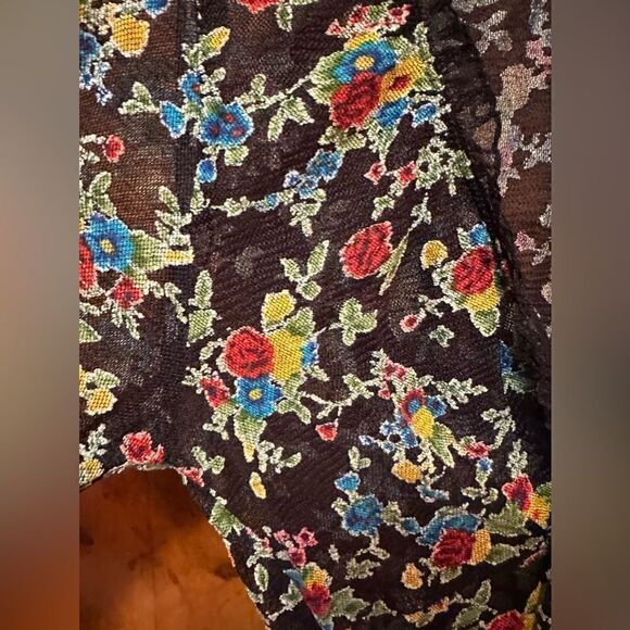 Vintage floral sheer dress - Picture 4 of 5